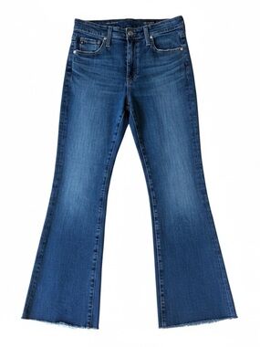 AG Farrah Mid Rise Boot Cut Crop Jeans